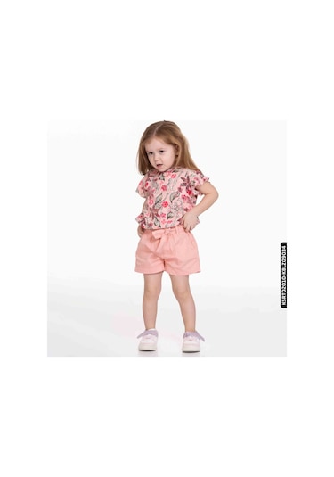 Xo Kids Kız Pink Şort 9 Ay - 2 Yaş 54719 Ksrt02010 Pudra