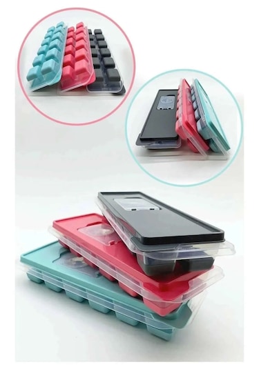 Yapışmaz Silikon Buz Kalıbı Bas Çıkar Slikon Buz Kalıbı Küp Buz K