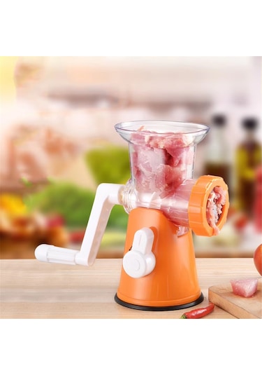 Manuel Et Kıyma Makinesi Paslanmaz Çelik, Et Kıyma Makinesi Turuncu
