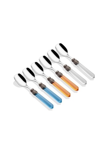 Rivadossi Venezia Renkli 6 Kişilik Dondurma Kaşığı Çok Renkli