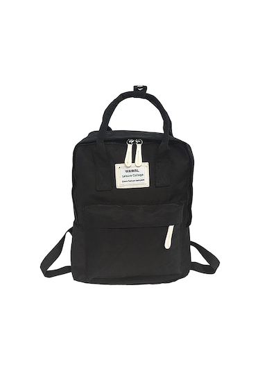 Vkemall 2022 Yeni Japon Ve Kore Üniversite Çantası - Su Geçirmez Siyah Sırt Çantası Siyah