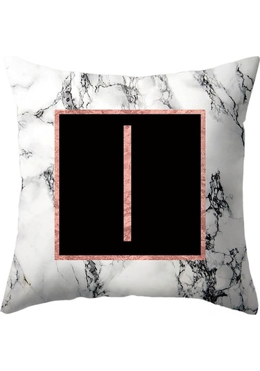 Yumuşak Taopel Kumaş Alfabe Desenli Yastık Kılıfı - Ev Dekoru, Rahatlık Ve Konfor - 44x44 Cm - 26 Farklı Stil A-z Diğer Diğer