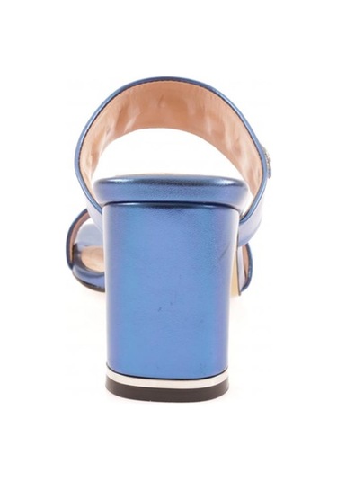 Dgn 1043-23y Kadin Kristal Taşli Bantli Topuklu Terlik 1043-2271-R15035 Saks