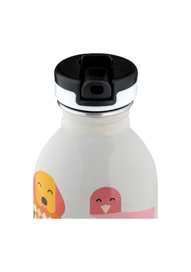 Kids Bottle Best Friends Pipetli Paslanmaz Çelik Çocuk Su Matarası 250 Ml Renkli