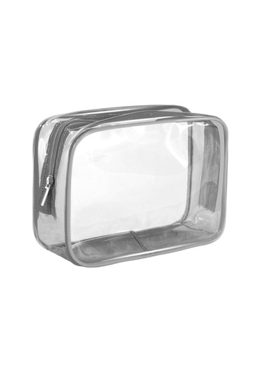 Homyl Şeffaf Kozmetik Çantası Pvc Kullanılabilir