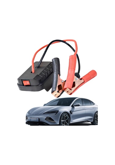 Geeksen Kış Uyumlu Araba Acil Başlatma Gücü, Çift Usb Çok Fonksiyonlu Taşınabilir Li-poly Batarya, Siyah