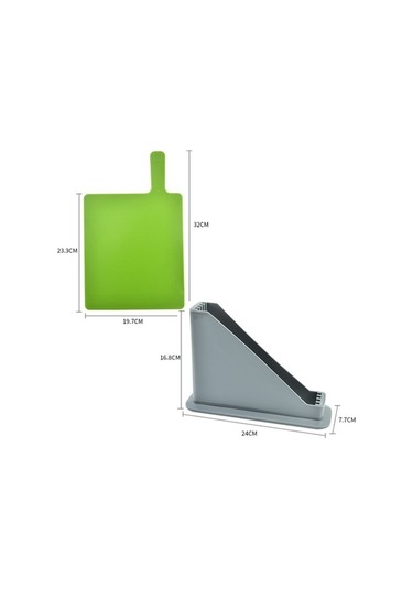 Dancemonkey Çok Fonksiyonlu Sınıflandırılmış Plastik Kesme Tahtası 4 Adet, Mutfak Zirvesi Çok Renkli