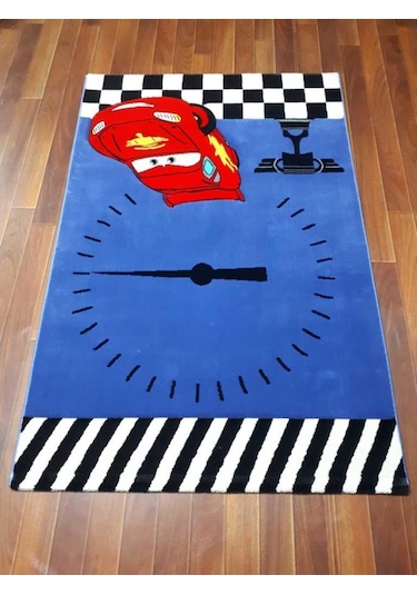 Disney Antialerjik Çocuk Halısı 523Mavi Araba 120X180 Cm