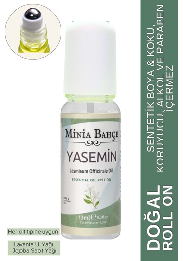 Minia Bahçe Aromaterapi Yasemin Roll-on, %100 Doğal, 10ml