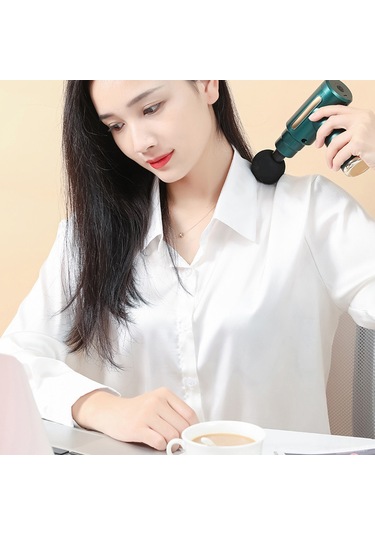 Hangfox Ev Ve Taşıma Kolay Kas Gerginliği Giderici Masaj Aleti - 6 Seviye Hız Ayarı 1800-3200rpm , 4 Değiştirilebilir Uç, 1200mah Pil, Type-c Şarj Kırmızı