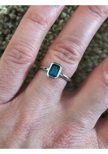 Luiziyanna London Bulue Topaz Yüzük Ak1514