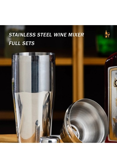 Yüksek Kalite Paslanmaz Çelik Kokteyl Çalkalayıcı Mikser Şarap