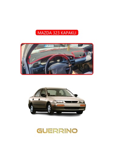 Mazda 323 Kapaklıtorpido Koruma Halısı Kırmızı Kenar Uyumlu