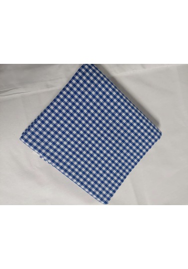 Kareli Desen Pötikareli Masa Örtüsü Mavi