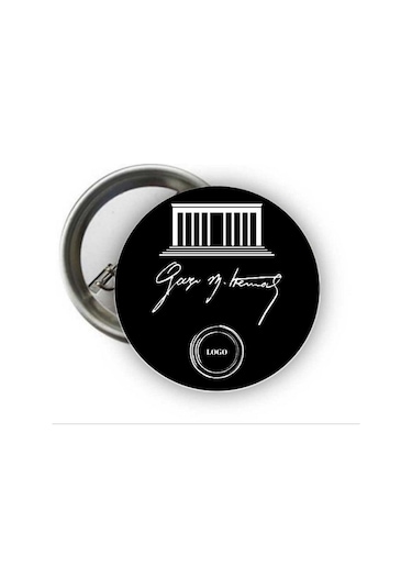 Özcan Tasarım Kişiye Özel 10 Kasım Rozeti - İmza Atatürk Rozeti 20 Adet Çok Renkli