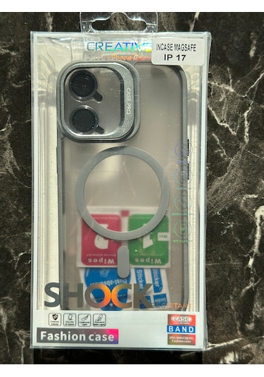 İphone 17 Kılıfı, Kaliteli Kamera Lens Koruyucu Dahil, Magsafe Uyumlu Darbe Dayanaklı, 3 Renk Gri