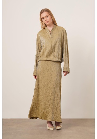 Ftz Women Kadın Kraş Etekli Takım Yeşil 31171 Yeşil