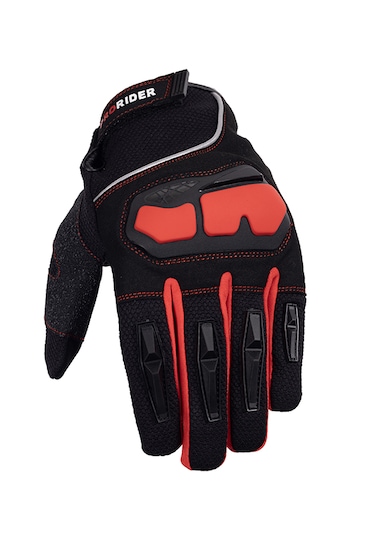 Prorider Shadow Korumalı Motosiklet Eldiveni Kırmızı-Siyah