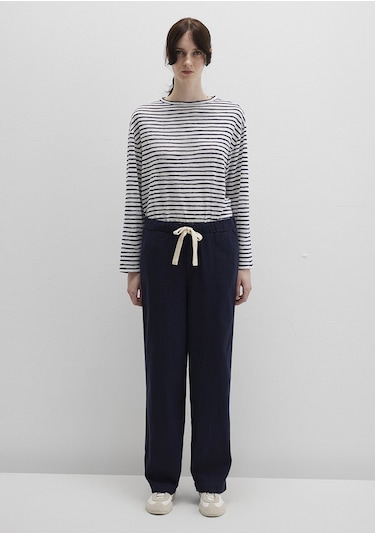 Mavi - Beli Bağcıklı Lacivert Pantolon 1010945-89101 Lacivert