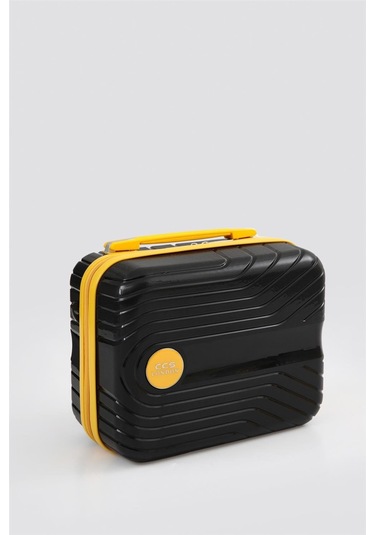 Ççs Unisex Makyaj Çantası C.ccs5240 Siyah-sarı