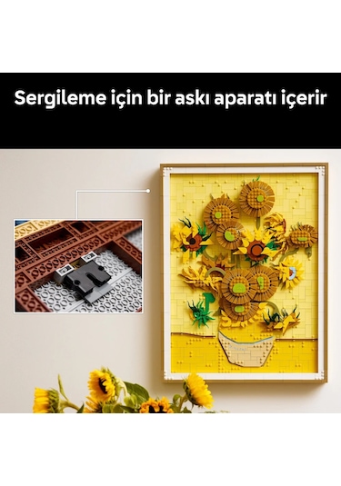 LEGO® Art Vincent van Gogh – Ayçiçekleri 31215 - Yetişkinler için Yaratıcı Dekoratif Model Yapım Seti (2615 Parça)
