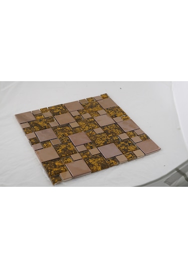 Mk04 Granitto Bronz Bakır Cam Mozaik