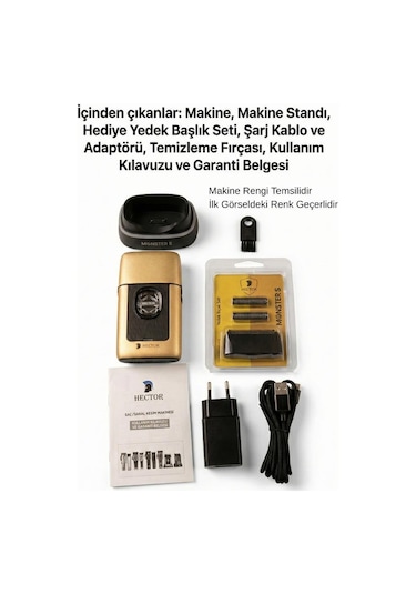 Hector Monster S 8000 Rpm Type-c Tıraş Makinesi Gold