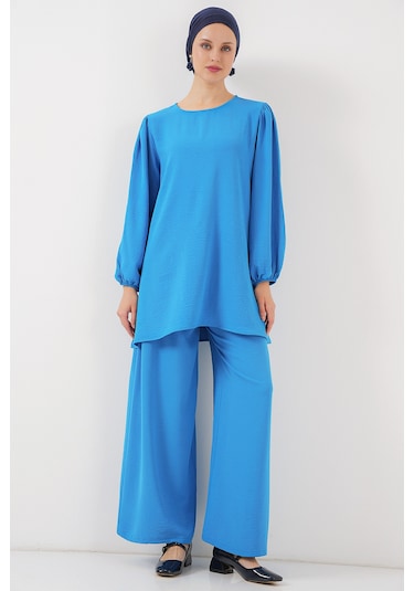 Bigdart Ayrobin Tunik Pantolon Alt Üst Takım 6712 - Mavi