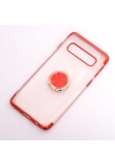 Galaxy S10E Kilif Zore Gess Kenarlari Renkli Yüzük Aparatli Kilif 493741153