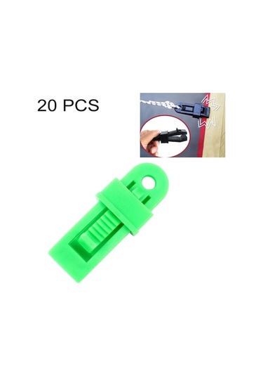 Rogfer 20 Adet Açık Çadır Tenteleri Rüzgar Geçirmez Sabitleme Klip Çok Fonksiyonlu Rüzgar Halat Toka Green Sarı Sarı