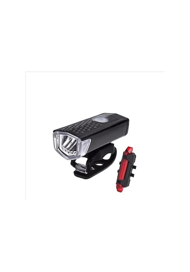 Bisiklet Usb Şarjlı Ön Arka Far Stop Seti