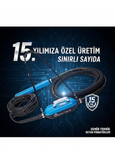Demir Teknik DT220 60 MM Kendinden Konvertörlü Beton Vibratörü