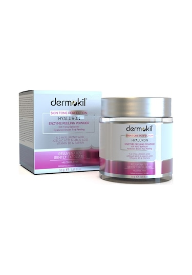 Dermokil Cilt Tonu Eşitleyici Hyaluron Enzim Toz Peeling 50 G