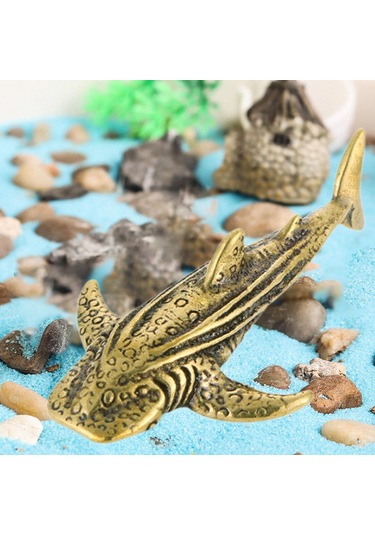 Suntek Mini Köpekbalığı Modeli El Yapımı Ev Dekoru Ofis 5.3cmx3.3cm