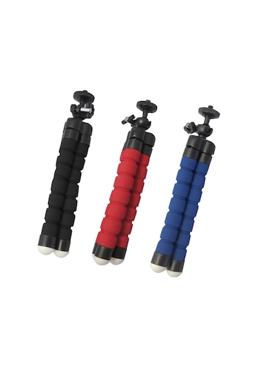 Kilifone - Tripod Tr1 Kısa Tripod Sünger Ayaklı - Kırmızı - T6279