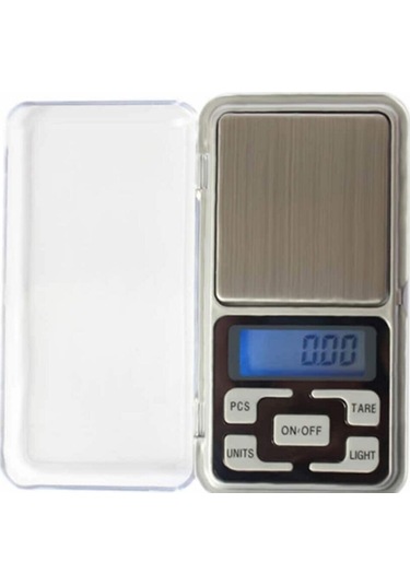 Büro Ev Ofis Hediyesi İçin 1gr Hassas 500gr Dijital Elektronik Kuyumcu Cep Terazisi Beyaz - Gri