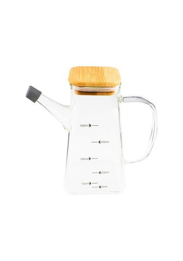 Bambum Rafa - Bambu Kapaklı Yağdanlık 550ml Bambu