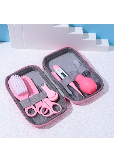 Sones 8'i 1 Arada Eva Çanta Bebek Temizlik Bakım Seti Bebek Günlük Temizlik Kiti Pembe
