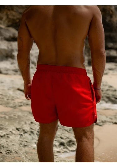 Union. Spor Yüzme Plaj Şortu Mayo 162383004 Kırmızı