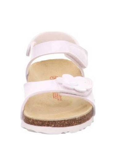 Superfit 6-00118 Kız Çocuk Beyaz Mantar Sandalet Beyaz