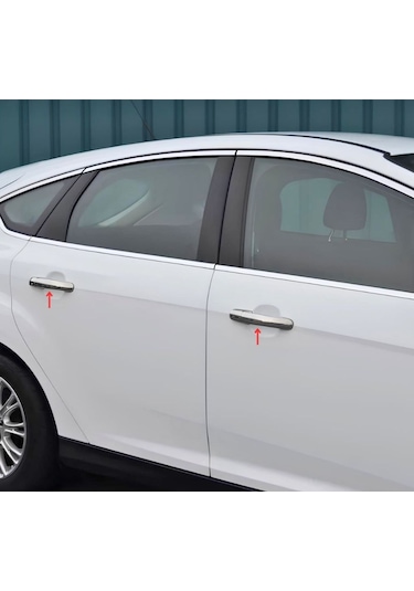 Ebal Otomotiv Ford Focus 2 HB/SEDAN Krom 4 Kapı Kolu 2005-2011 P. Çelik