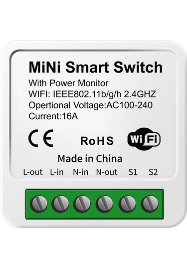 Konesam Tuya Zigbee 3.0 Akıllı Anahtar: 2 Yollu, 16a, Alexa Ve Google Home Uyumlu, Zamanlayıcılı Ev Otomasyonu