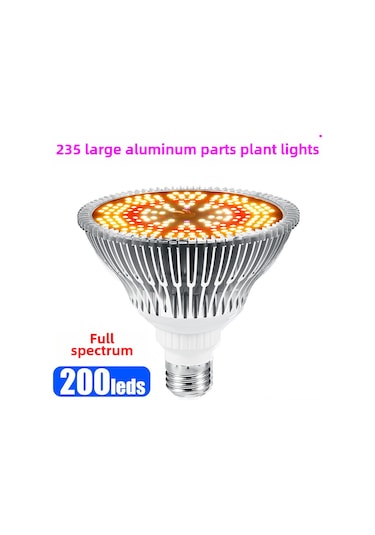 Springsun E27 150w 200 Led Toprak Bitkileri Ve Sebzeler İçin Tam Spektrum Güneş Işığı Büyüme Lambası Diğer