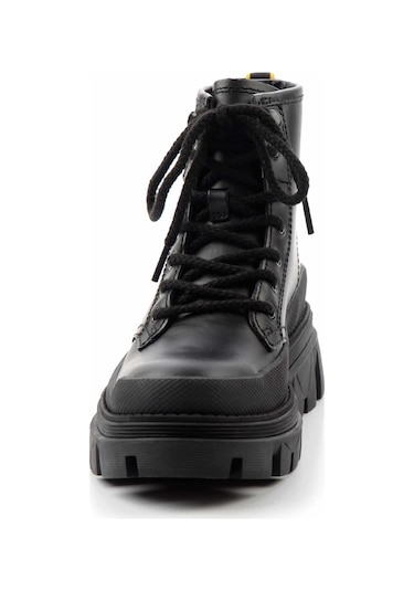 Black Leather Kadın Bot & Bootie Cat0111121603 001