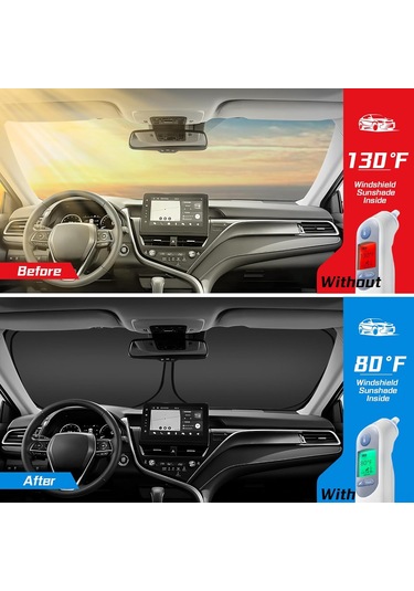 Gajeena Mazda Cx-30 2019-2025 Ön Cam Güneşlik - Manyetik Ağızlı, Isı Yalıtımı Ve Güneş Engeli, Araç İçin Özel Odağı