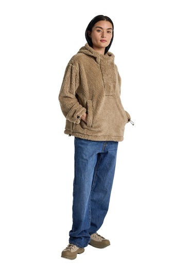 Burton Burton Lemma Fleece Pullover Kadın Kahverengi Sweatshirt 3528 Kahve