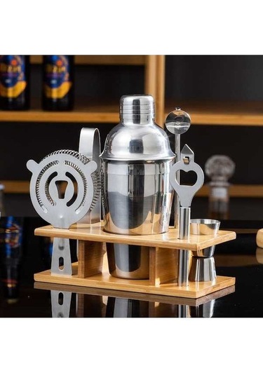 Dancemonkey By-7 7'si 1 Arada Paslanmaz Çelik Barmen Seti Bar 550ml İle Mükemmel İçki Keyfi