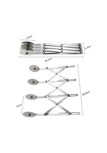 Flybuy Paslanmaz Çelik Pizza Bıçağı - Çok Amaçlı, Dayanıklı, Kullanışlı Inox