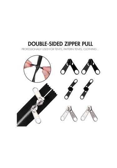 Set, 85 Parçalı Fermuar Tamir Takımı, 3mm, 5mm, 8mm Metal Fermuarlar - Mükemmel