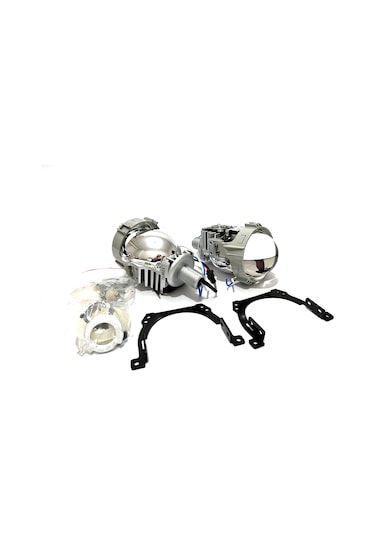 FEMEX VİDALI Bİ-LED FAR İÇİ LED MERCEK 2.5 INC KISA UZUN BİRLİKTE (VİDALI SOMONLU)